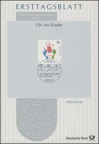 ETB 29/2004 - Für uns Kinder, Hand- und Fußabdruck