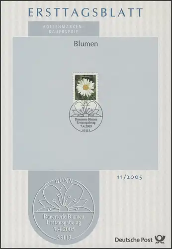 ETB 11/2005  Blumen Margerite 0,45 Euro
