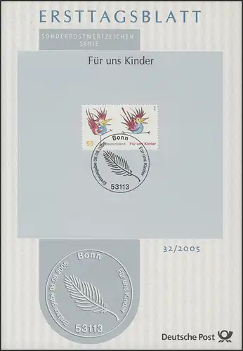 ETB 32/2005 Kinder, bunte Hähne
