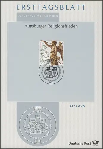 ETB 34/2005 Paix des Religions d'Augsbourg, Ange de la Paie