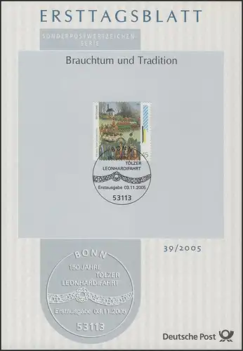 ETB 39/2005 Tradition et coutume, Léonard de Tölzer