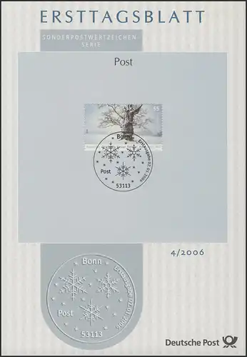 ETB 04/2006 Post, Winterlandschaft, Baum