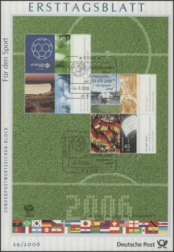 ETB 24/2006 Block 67, Fußballweltmeisterschaft