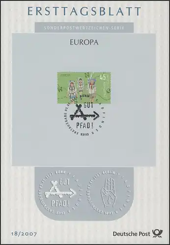 ETB 18/2007 EUROPA, Pfadfinder