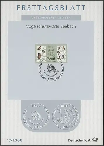 ETB 17/2008 Vogelschutzwarte Seebach