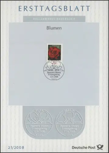 ETB 21/2008 Blumen 55 Cent Gartenrose