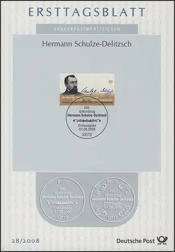 ETB 28/2008 Hermann Schulze-Delitzsch, politicien