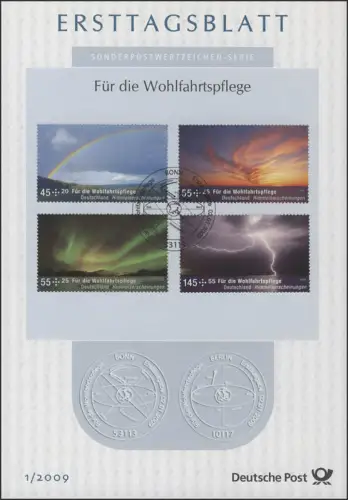 ETB 01/2009 Bien-être, phénomènes célestes, arc-en-ciel, éclair, nuages