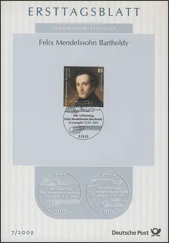 ETB 07/2009 Felix Mendelssohn Bartholdy, Komponist