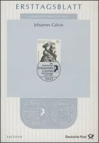 ETB 24/2009 Johannes Calvin, réformateur