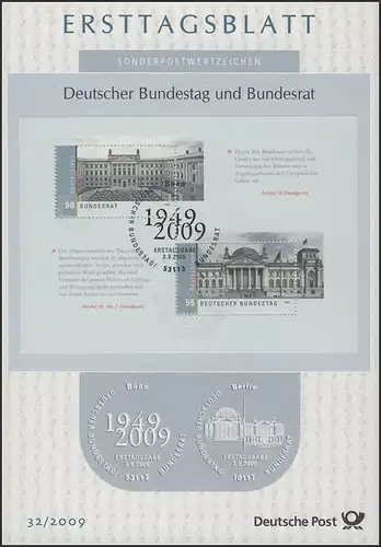 ETB 32/2009 Block 76 Bundestag, Bundesrat, Berlin