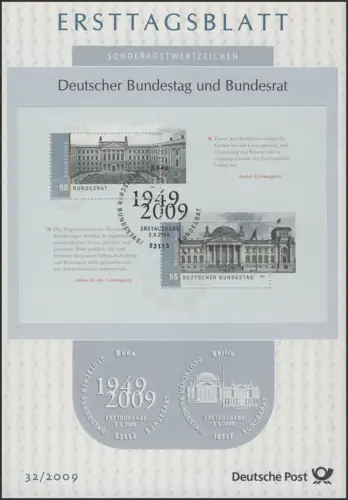 ETB 32/2009 Block 76 Bundestag, Bundesrat, Berlin