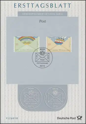 ETB 11/2010 Post, arc-en-ciel et navire