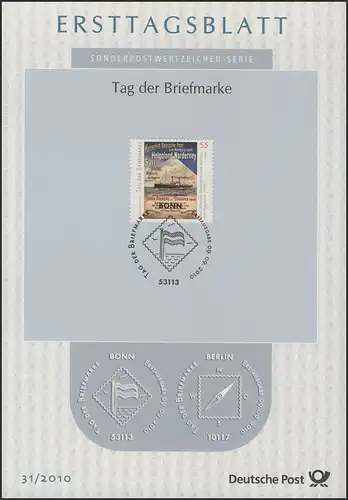 ETB 31/2010 Journée du timbre, Trésors de la Philatelie
