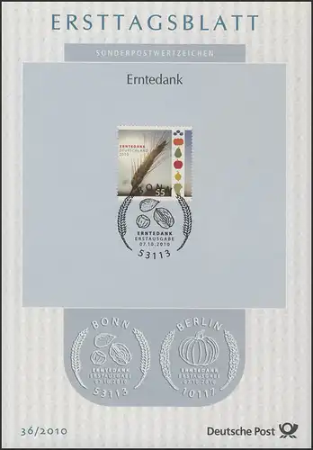 ETB 36/2010 Erntedank, Ähre, Obst