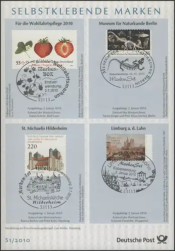 ETB S1/2010 marques autocollantes, Helgoland, Abeille, fraise, etc.