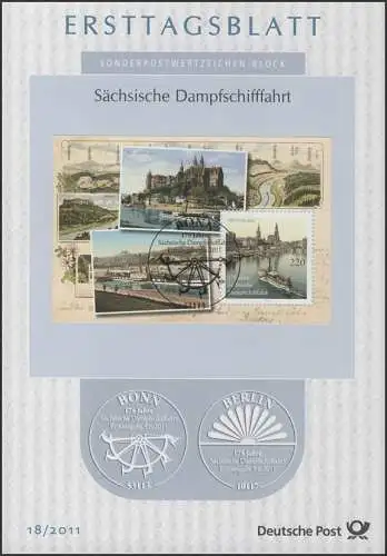 ETB 18/2011 Bloc 78 Bateau à vapeur Saxon