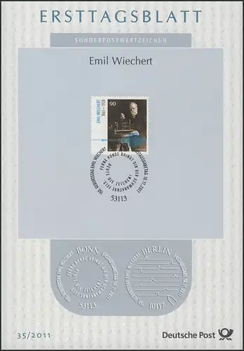 ETB 35/2011 Emil Wiechert, physicien