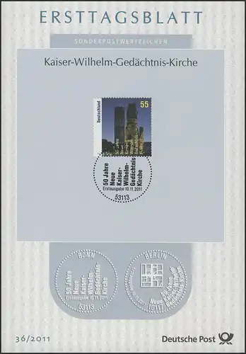 ETB 36/2011 Kaiser-Wilhelm-Gedächtnis-Kirche, Berlin