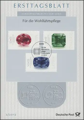 ETB 02/2012 Wofa, Edelsteine, Rubin, Smaragd, Saphir