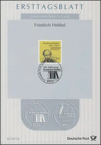 ETB 09/2013 Friedrich Hebbel, Schriftsteller