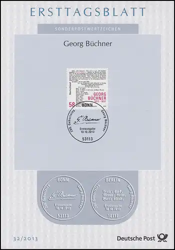 ETB 32/2013 Georg Buchner, écrivain
