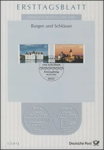 ETB 01/2013 Châteaux et château, Fortunesburg et Kaiserburg