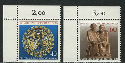 625-626 Preußische Museen 1980, Ecke o.l. Satz **