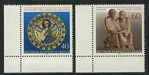 625-626 Preußische Museen 1980, Ecke u.l. Satz **