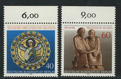 625-626 Musées de Prusse 1980, Oberrand, set **