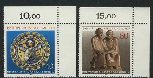 625-626 Preußische Museen 1980, Ecke o.r. Satz **