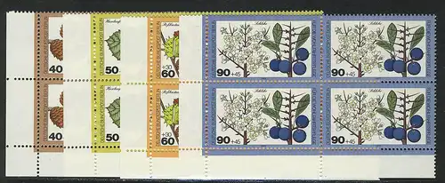 607-610 Wofa Wald 1979, E-Vbl u.l. Satz **