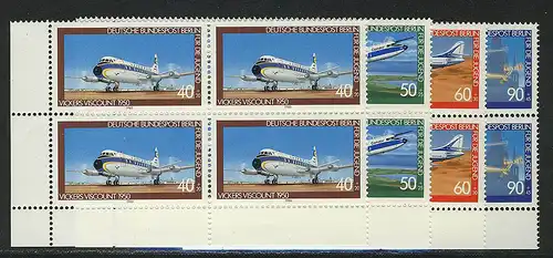 617-620 Jeunesse aéronautique 1980, E-Vbl et l.