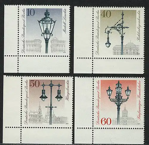 603-606 Lampadaires 1979, coin et l. phrase **