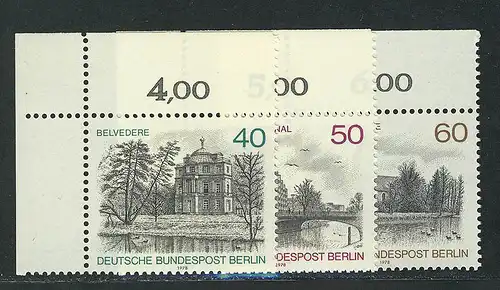 578-580 Berlin-Ansichten 1978, Ecke o.l. Satz **