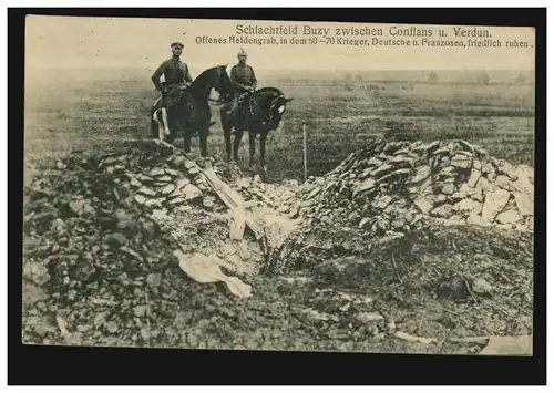 AK Krieg Schlachtfeld Buzy zwischen Conflans und Verdun, Feldpost 19.2.1915