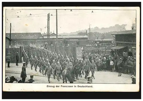 AK Renvoyé des Français en Allemagne, WANGEN dans l'ALLGÄU 28.10.1914