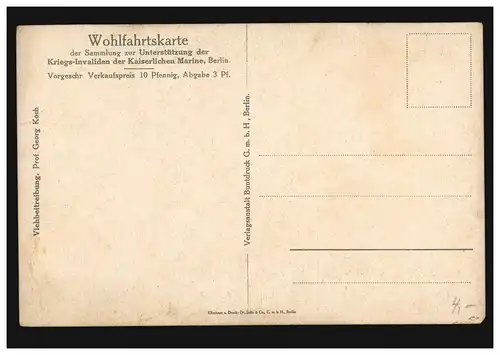 AK Krieg 1914/1918 Gemälde von Prof. Georg Koch Viehbeitreibung, ungebraucht