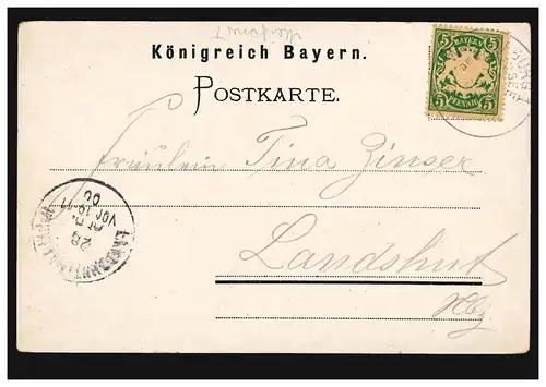 AK Gruss aus Wasserburg, WASSERBURG am BODENSEE 27.4.1900