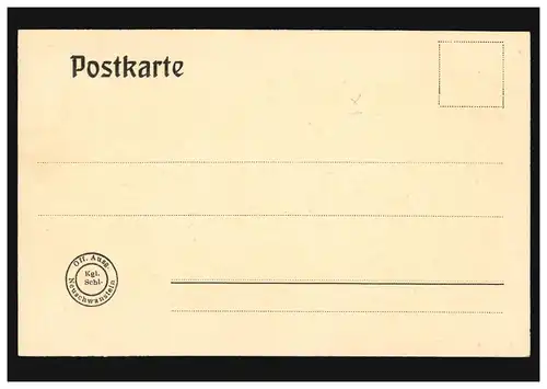 Prägekarte Schloss Neuschwanstein, handschr. 9. September 1906, ungebraucht