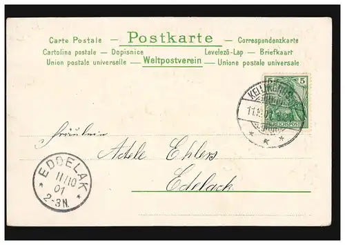 Carte de prédilection Salut Maigloecky sonnent si heureux ... KELLINGHUSEN 11.10.2001