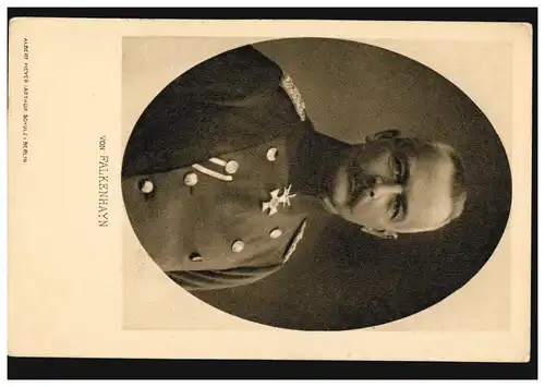 Carte de bien-être des vétérans: Erich de Falkenhayn, inutilisé
