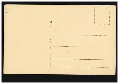 Carte de vue photo tête de fille avec boucles, inutilisé