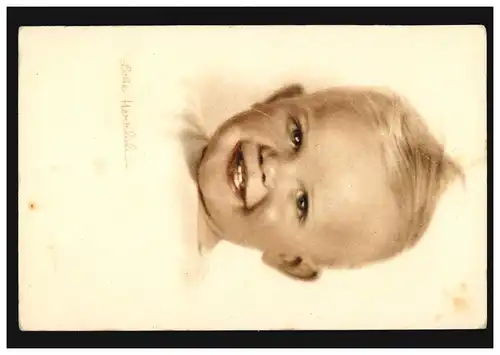 Künstler-AK Lotte Herrlich: Kinderköpfe Serie 222/3 Lachender Junge, ungebraucht