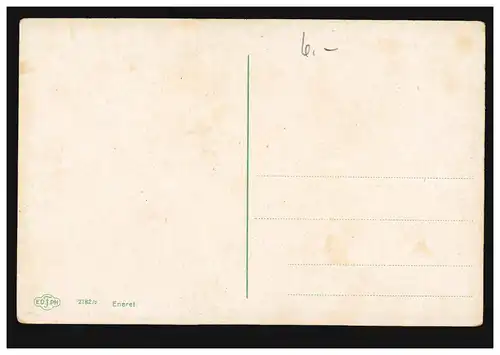 Carte d'artiste Eneret: enfants à la floraison, inutilisé