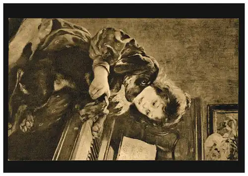 Künstler-Ansichtskarte Kinder F. Bayerlein: Ein musikalisches Genie, ungebraucht