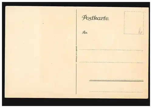 Carte de l'artiste Louis de Zumbusch: La récolte des pommes, inutilisé