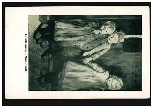 Künstler-Ansichtskarte Genzmer: Meine Modelle - Kindergruppe, ungebraucht