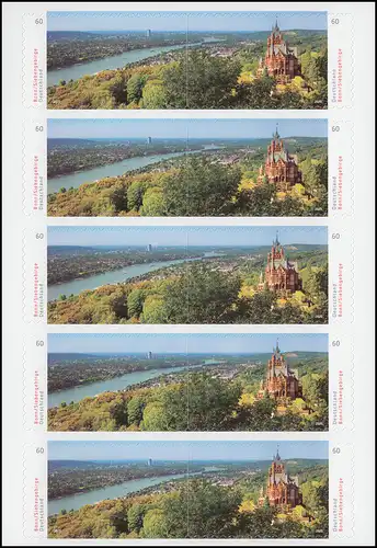 FB 96 Panorama Bonn / Siebengebirge, Folienblatt mit 5x 3517-3518, **