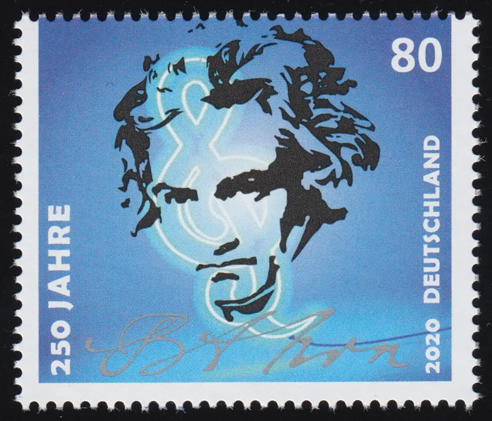 3513 Ludwig van Beethoven, nassklebend, **